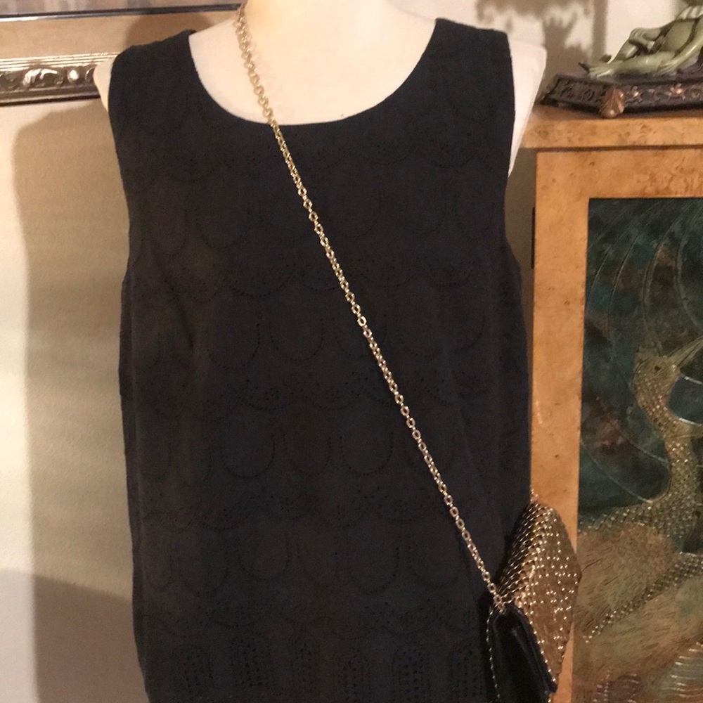 Ann Taylor black lace top